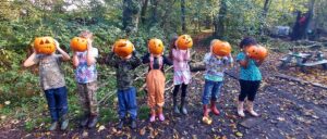 Halloween in the woods